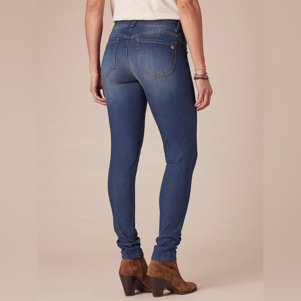 NWOT Democracy Blue Denim Jegging Ab Solution Booty Lift Jeans size 10 - Picture 3 of 13